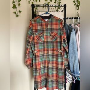 100% Wool Pendleton Plaid Dress / Coat
